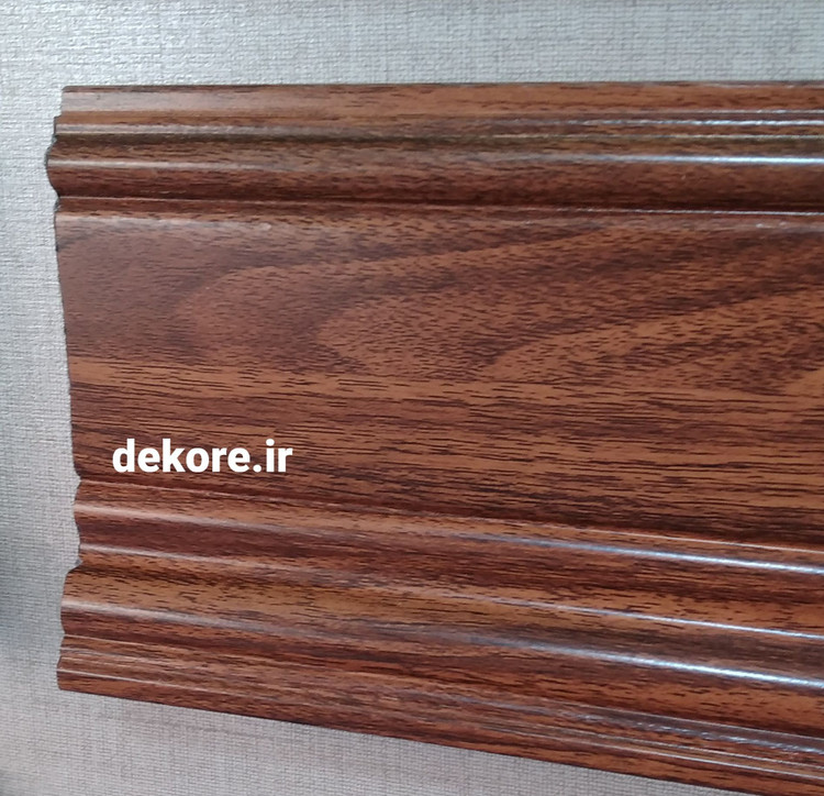 قرنیز پی وی سی 11 سانت گردویی