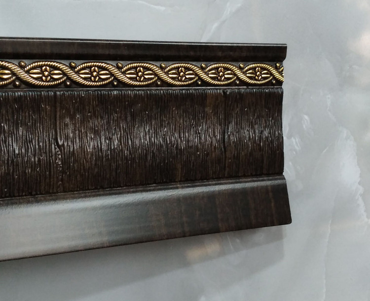 قرنیز 9سانت طرح برجسته ونگه تیره طول 2/80