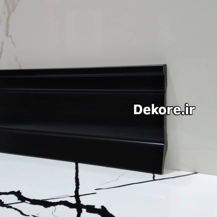 قرنیز مشکی 9سانت مدرن پی وی سی ساختمانی