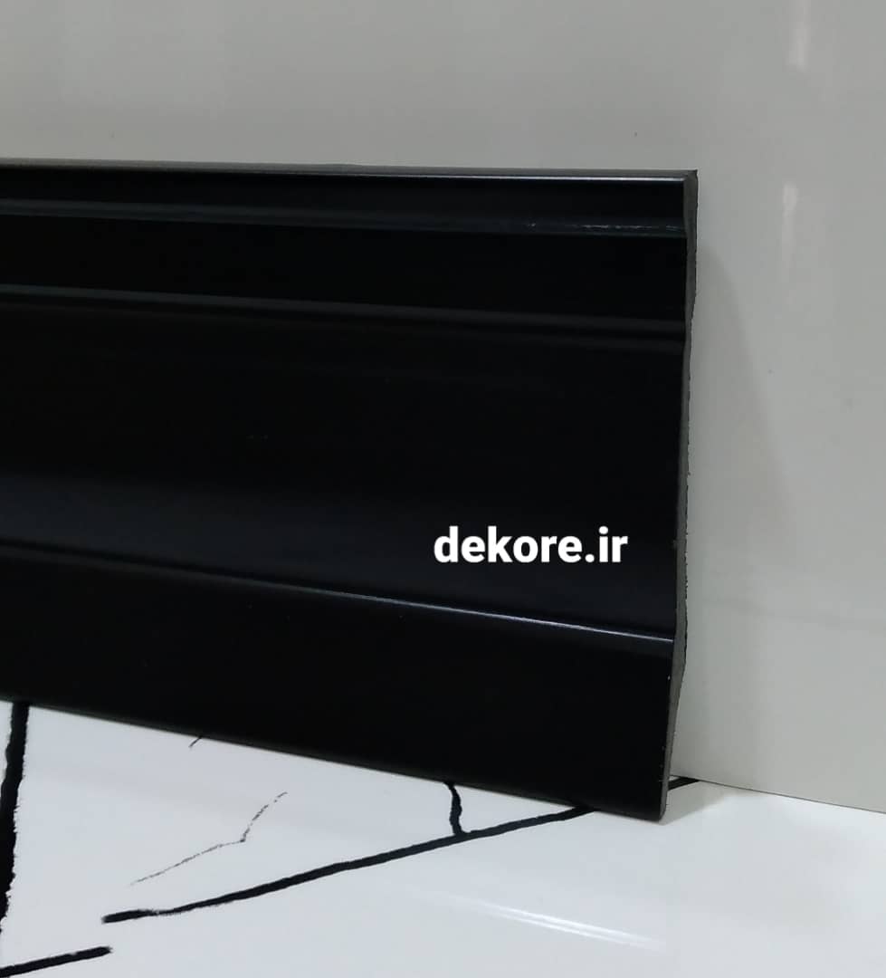 قرنیز مشکی 9سانت مدرن پی وی سی ساختمانی