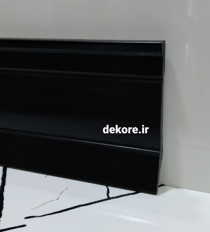 قرنیز مشکی 9سانت مدرن پی وی سی ساختمانی