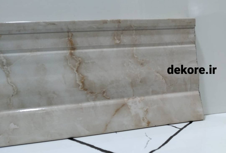 قرنیز 9سانت مدرن پی وی سی ساختمانی طرح سنگ