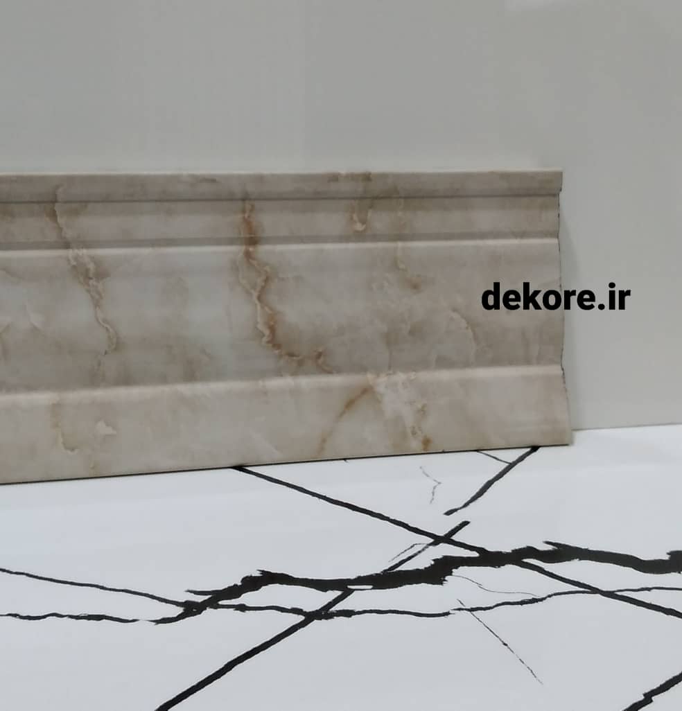 قرنیز 9سانت مدرن پی وی سی ساختمانی طرح سنگ