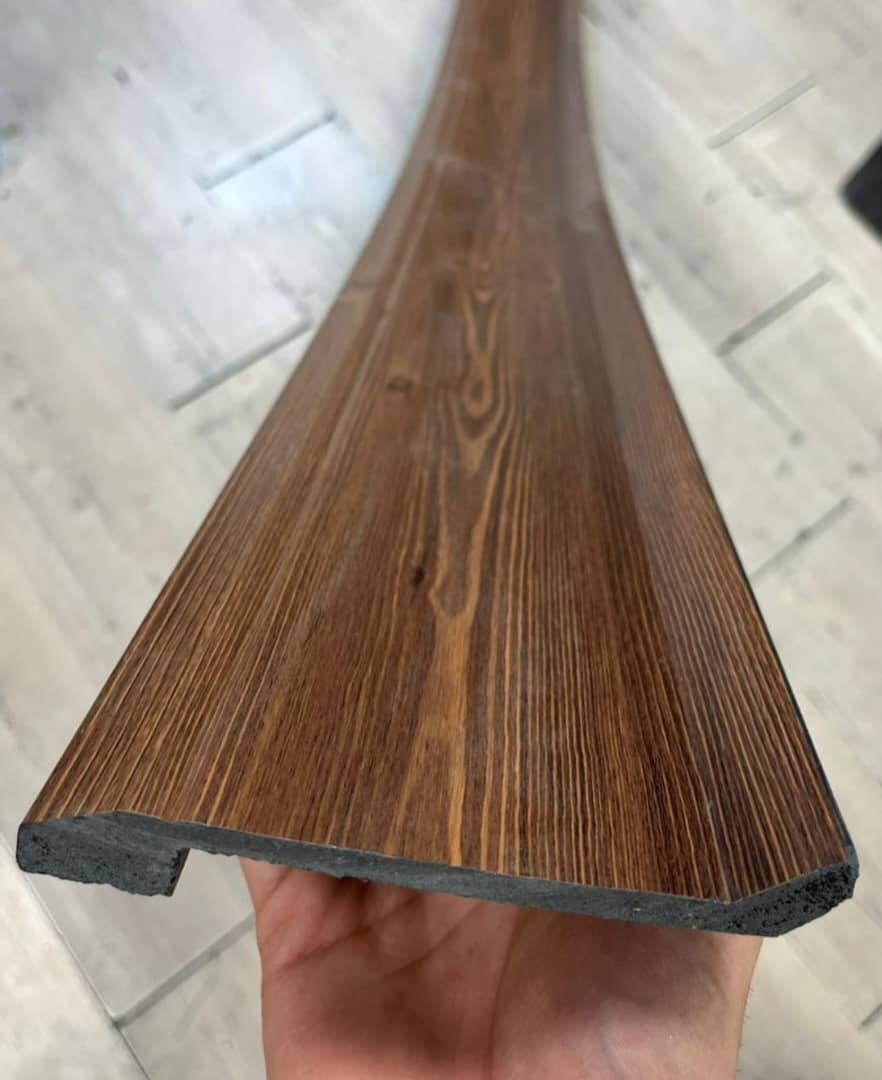 قرنیز کاور سنگی ١٣سانت پی وی سی رنگ چام