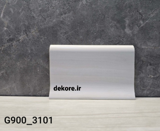 قرنیز ٩سانت پی وی سی سفید صدفی ٣١٠١